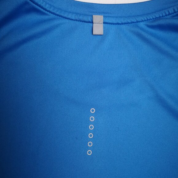 Nike Running Ladies Size 2X Royal Blue Straight Fit Dri-Fit Long Sleeve Top - Picture 9 of 13